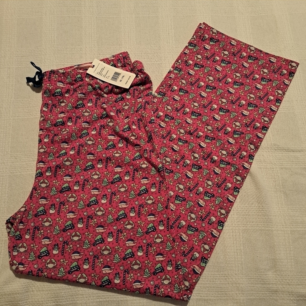 Vineyard Vines girls size XL of 16 holiday designed pajama pants New